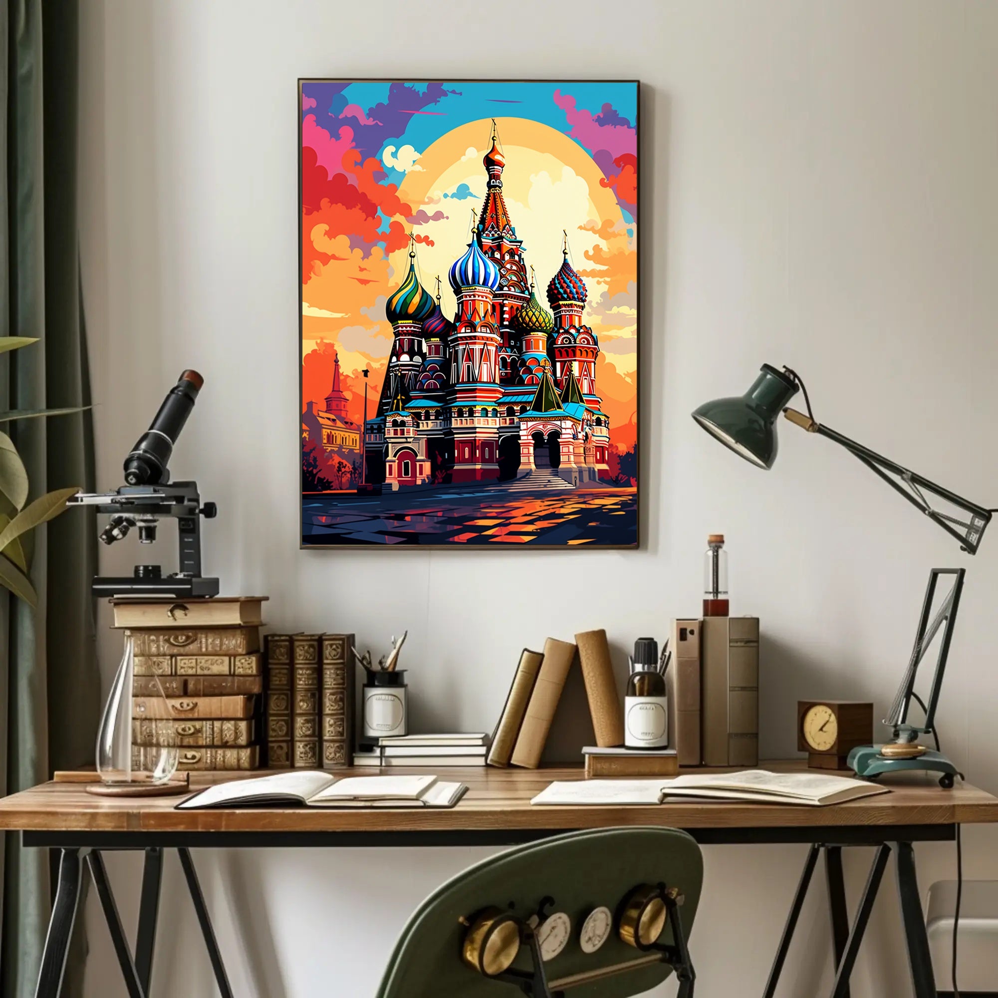 Vibrant St. BasilS Cathedral Poster