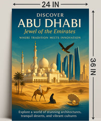 Journey Through Abu Dhabi's Timeless Beauty Travel Poster