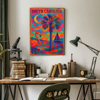 Vibrant South Carolina Poster