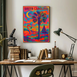 Vibrant South Carolina Poster