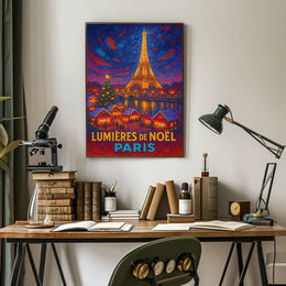 Lumières De Noël In Paris Poster