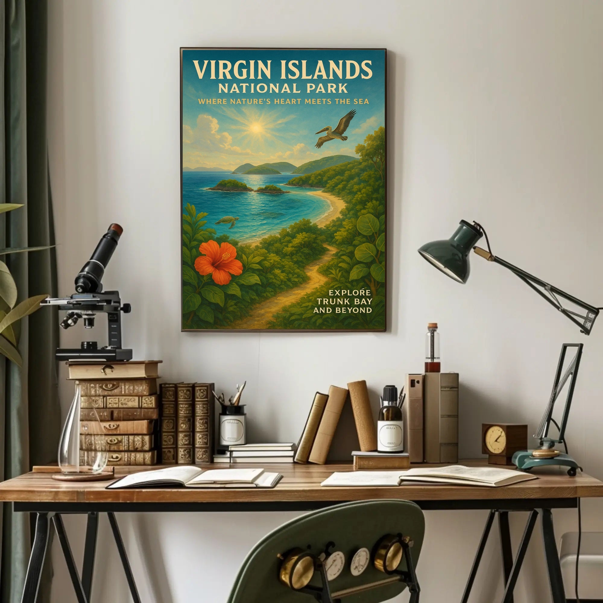 Virgin Islands National Park Adventure Poster