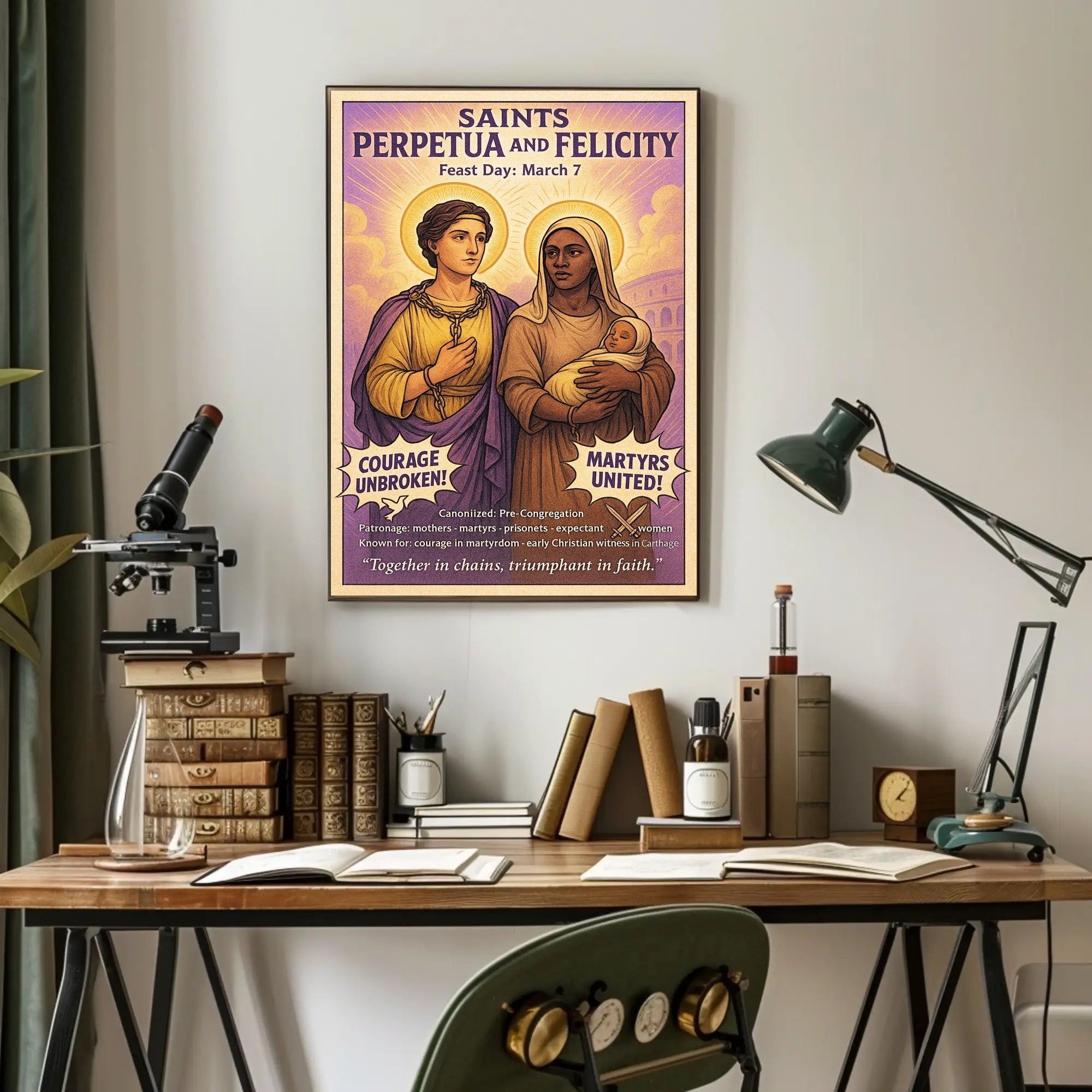Saints Perpetua and Felicity Poster PosterGoat