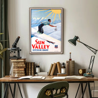 Sun Valley Skiing Adventure Poster PosterGoat