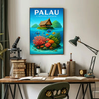 Palau A Pristine Paradise Poster PosterGoat