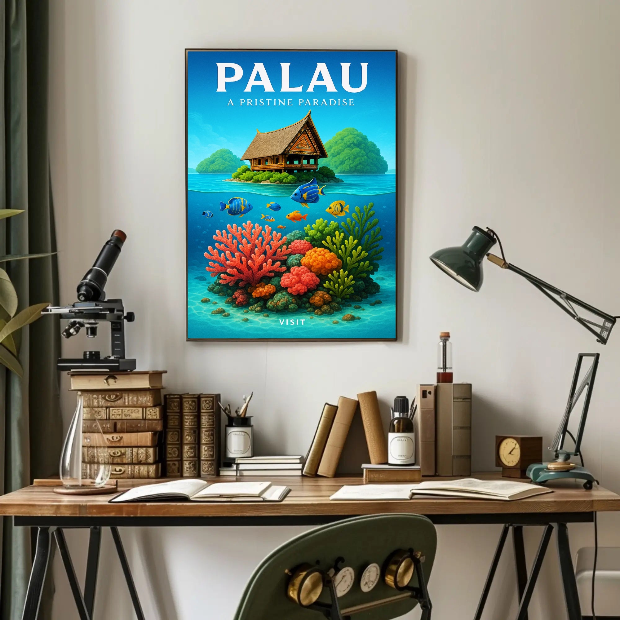 Palau A Pristine Paradise Poster PosterGoat