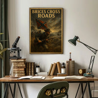 Brices Cross Roads Vintage Travel Scenic Wanderlust Poster