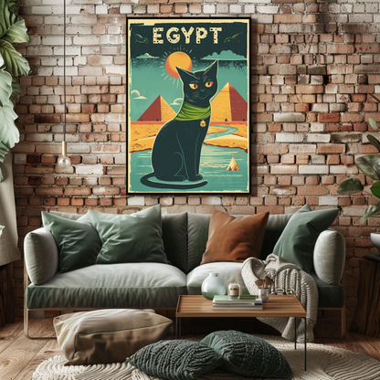 Egyptian Cat Mystique Poster