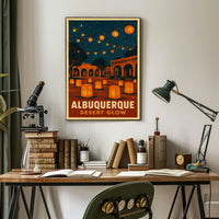 Albuquerque Desert Glow Poster