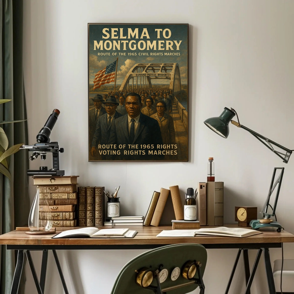 Selma To Montgomery Route Of The 1965 Poster