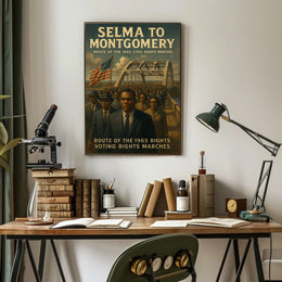 Selma To Montgomery Route Of The 1965 Poster