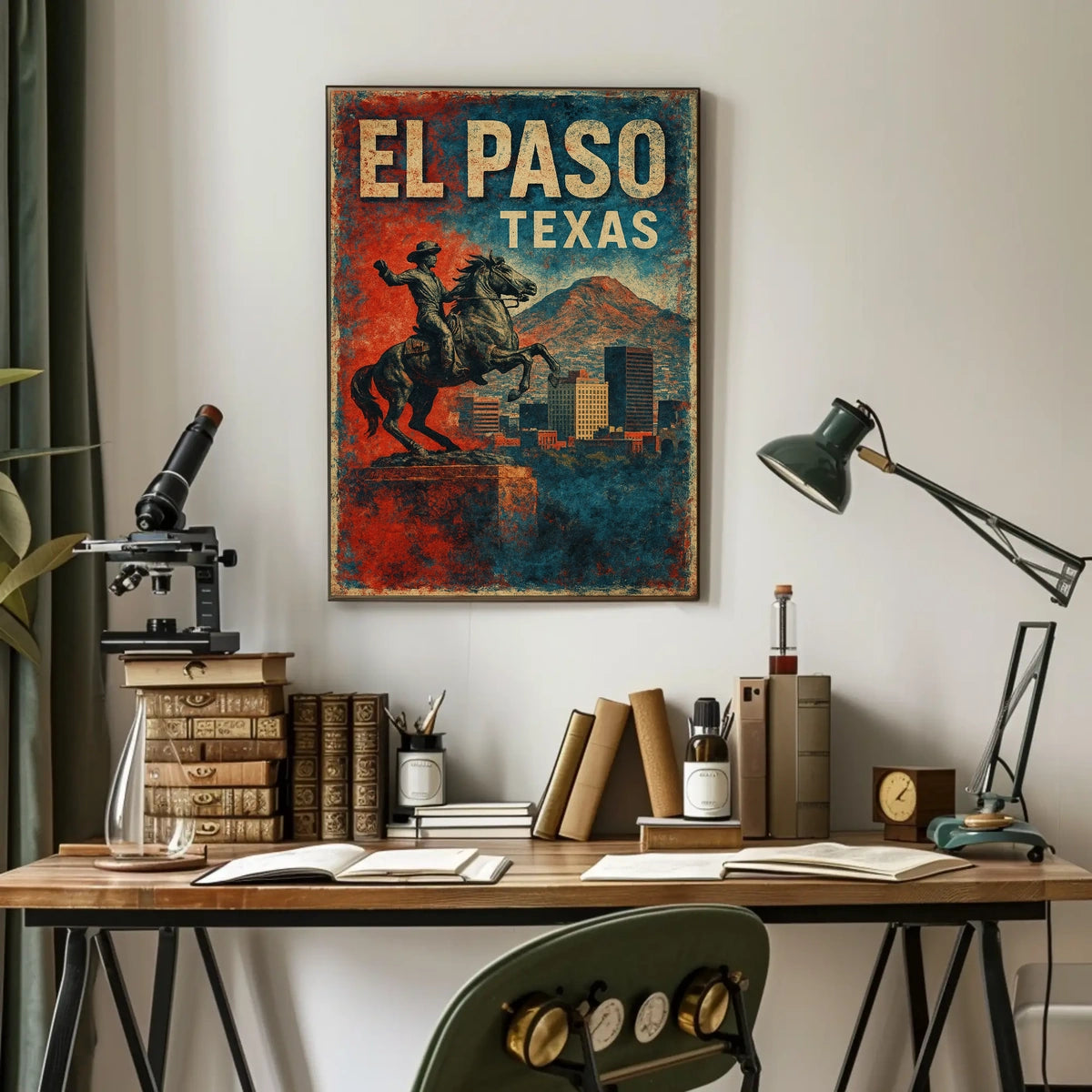 El Paso, Texas Western Heritage Poster
