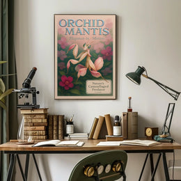 Orchid Mantis Elegance in Motion Poster