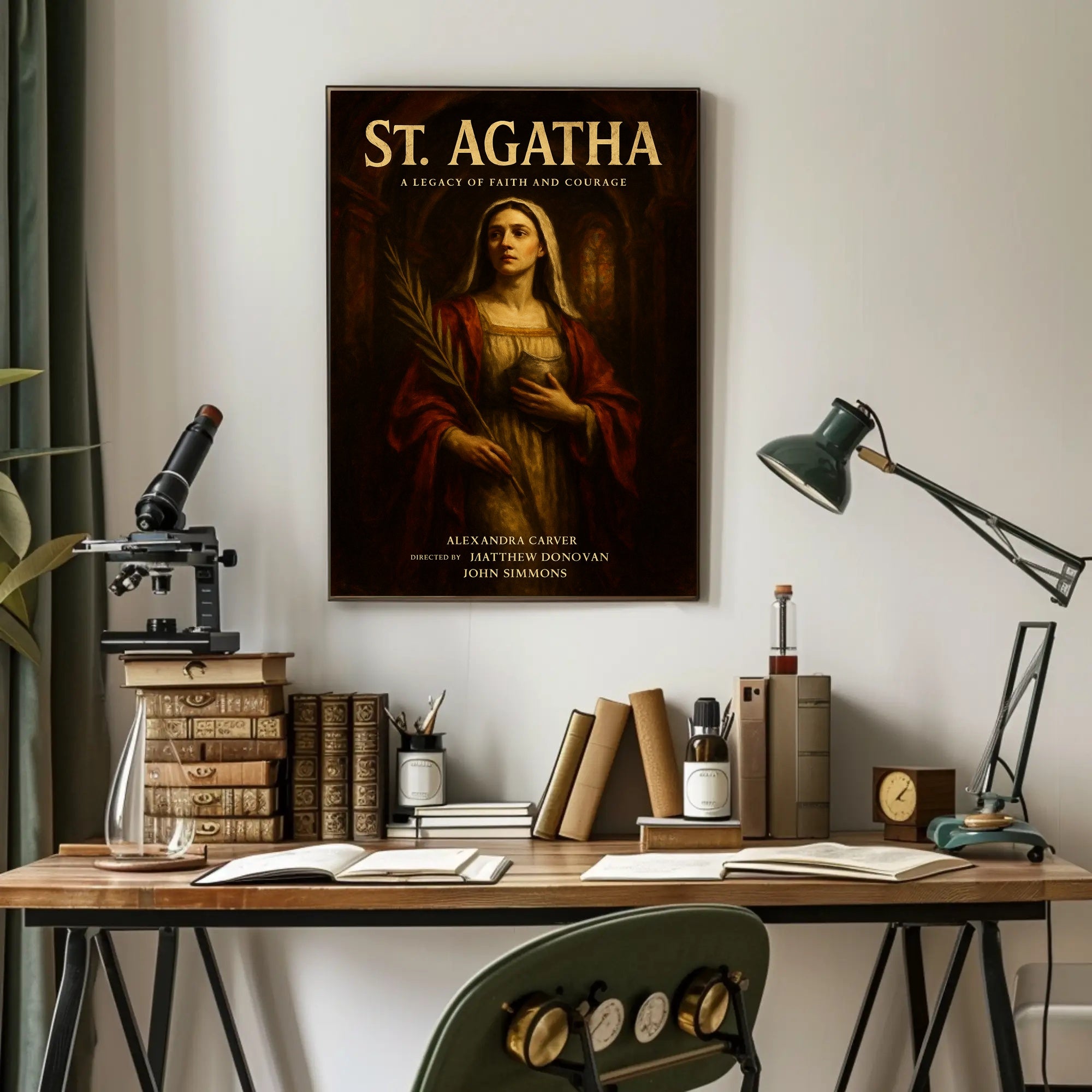 St. Agatha A Legacy of Faith and Courage Poster PosterGoat