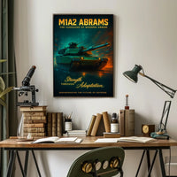 M1A2 Abrams The Vanguard Of Modern Poster
