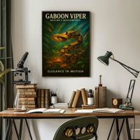 Gaboon Viper Natures Masterpiece Poster