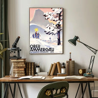 Oberammergau Ski Paradise Poster PosterGoat