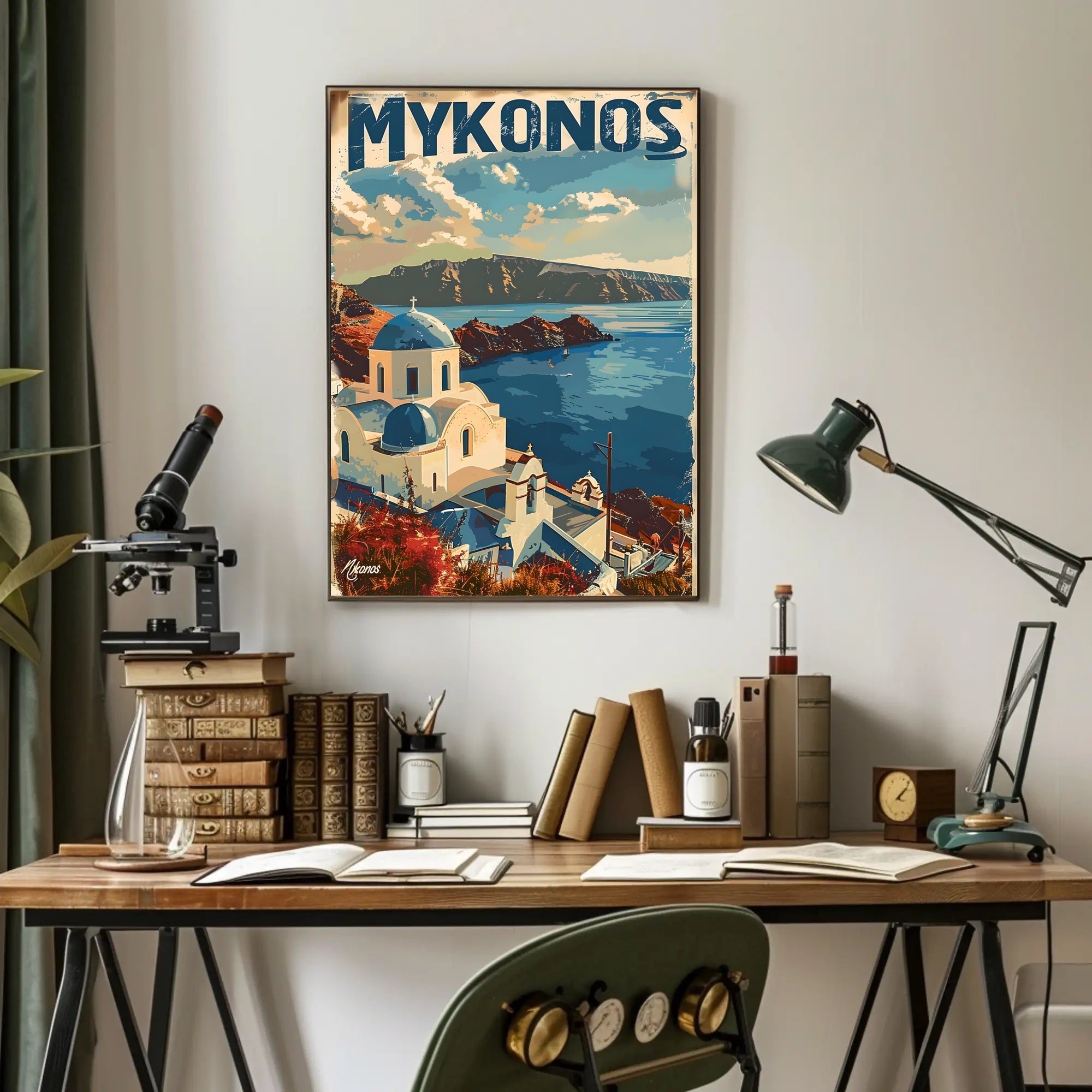 Scenic Mykonos Poster