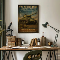 T20 Medium Tank WWII Poster