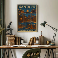 Santa Fe Luminaria Nights Poster