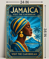 Discover Jamaica Visit the Caribbean Poster PosterGoat