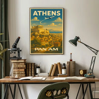 Athens Travel Poster