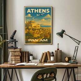 Athens Travel Poster