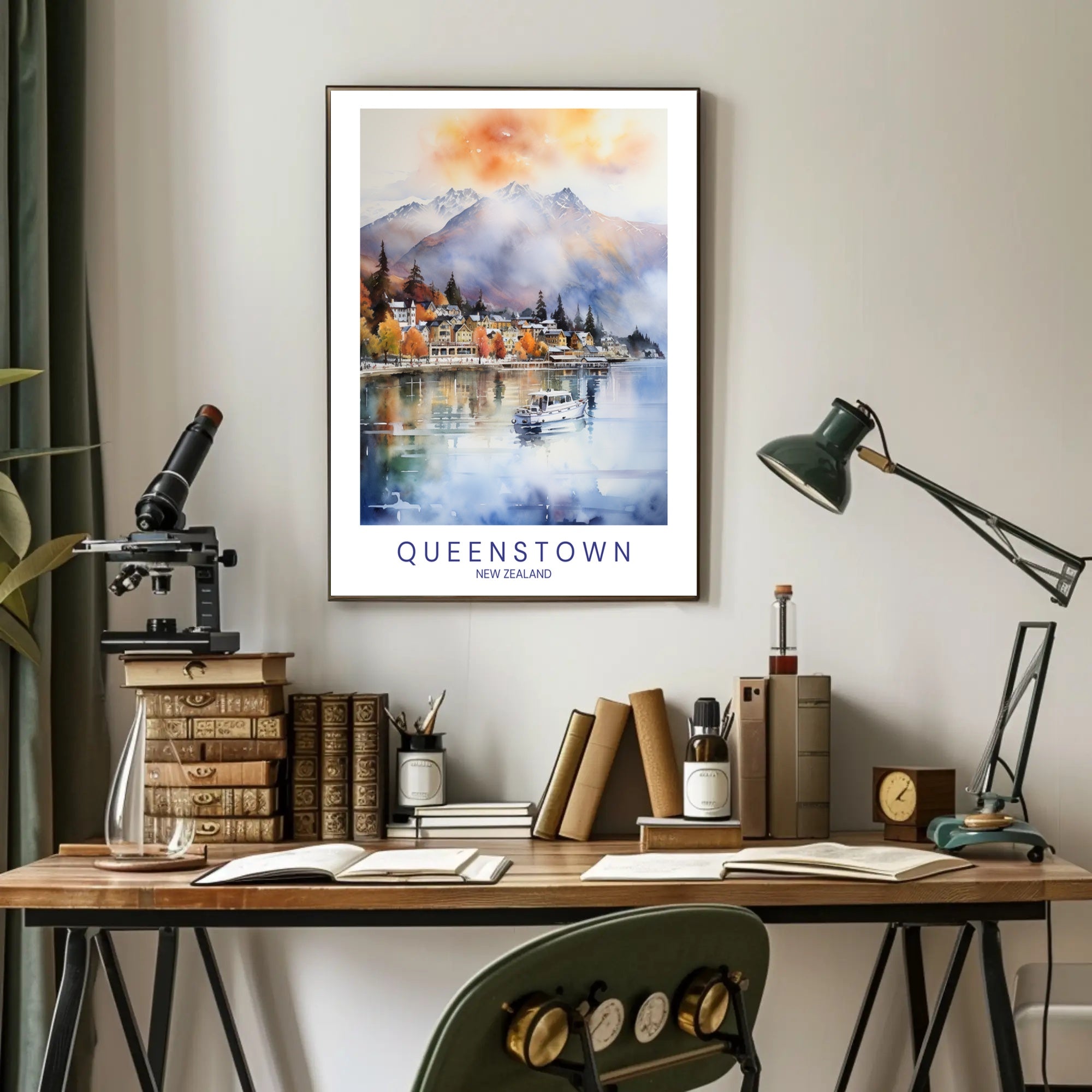 Queenstown Tranquility Poster PosterGoat