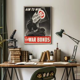 Aim to Win: Buy War Bonds Poster PosterGoat