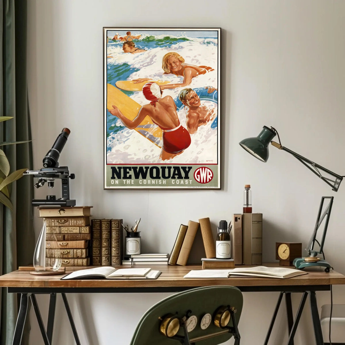 Newquay On The Cornish Coast Poster