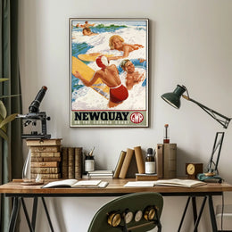 Newquay On The Cornish Coast Poster