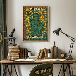 Liberty and New York Poster