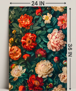 Lush Floral Elegance Art Print - Abstract or Artistic Poster