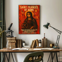 Saint Frances Of Rome Poster