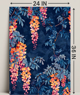 Vibrant Floral Illustrative Artwork for Artistic Poster