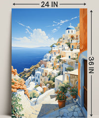 Scenic Santorini Poster