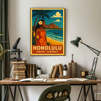 Honolulu Paradise Poster