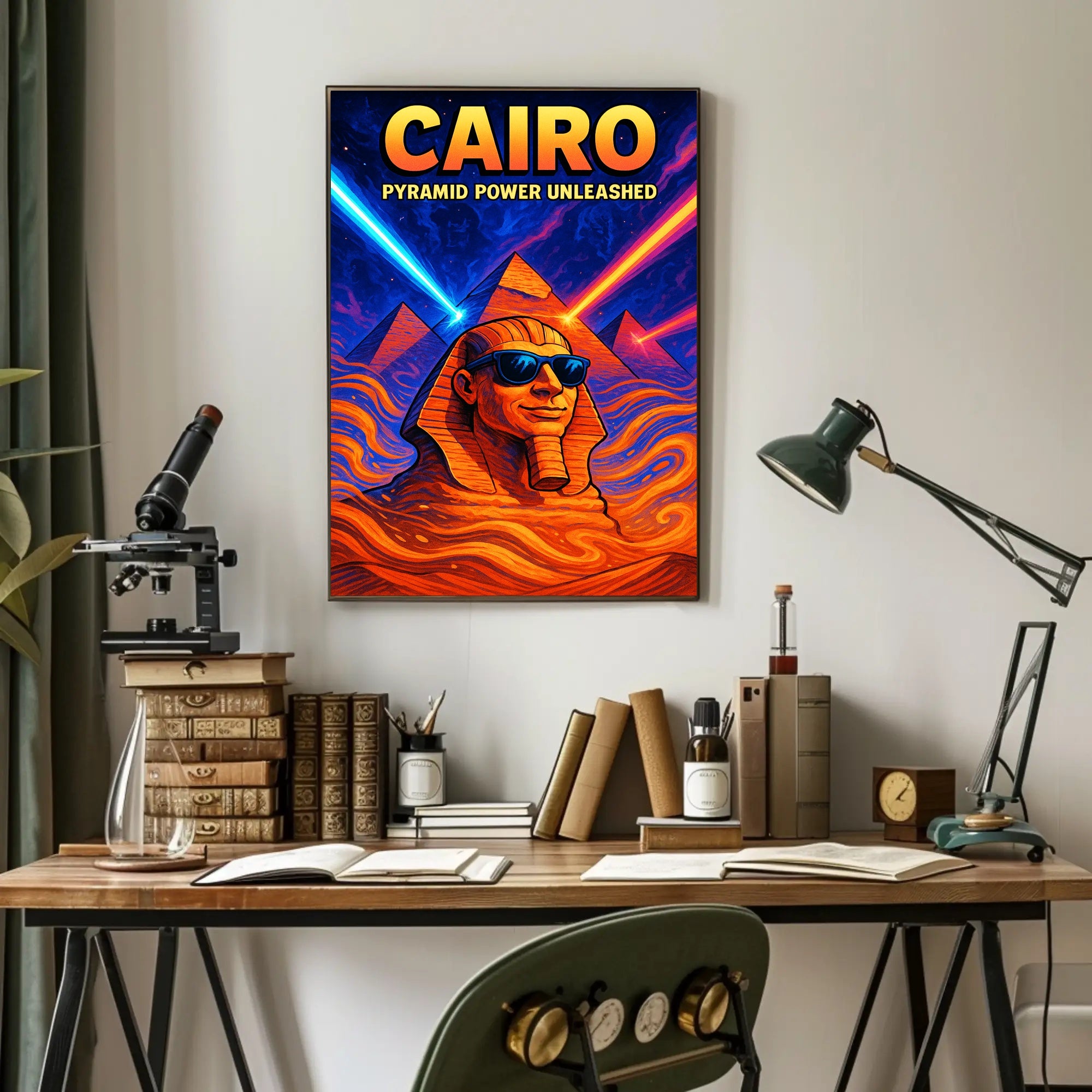 Cairo Pyramid Power Unleashed Poster PosterGoat
