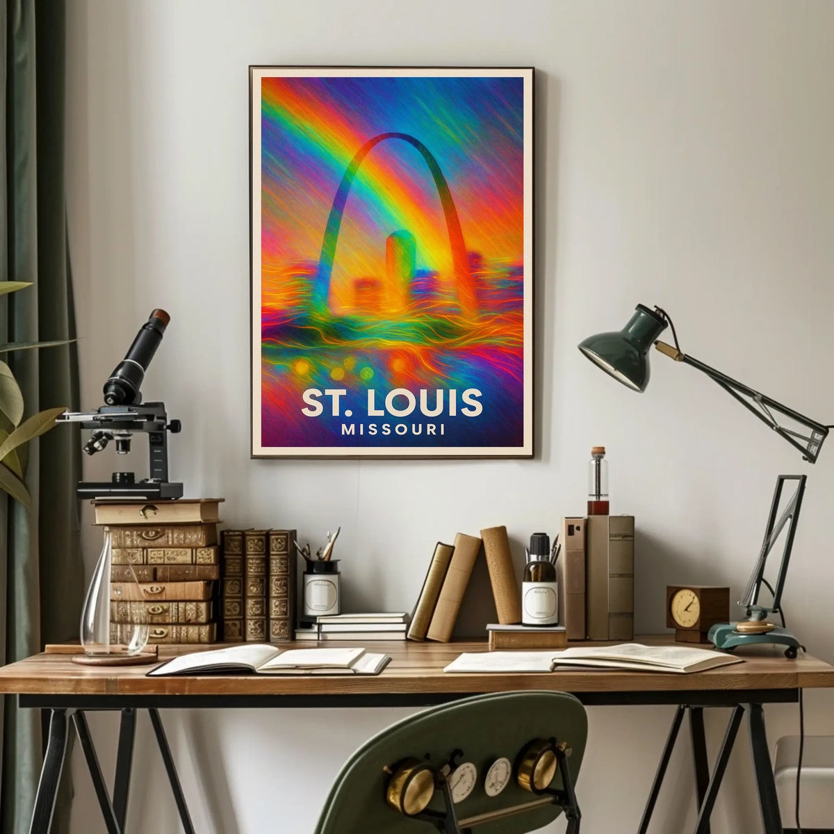St. Louis, Missouri A Vibrant Tribute Poster