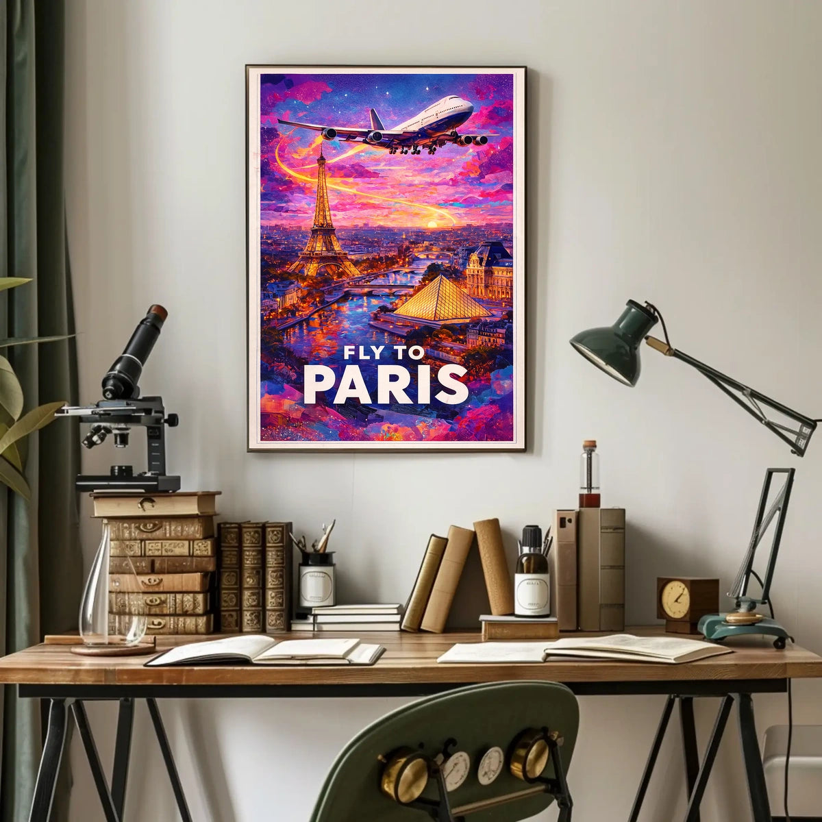 Fly To Paris Poster
