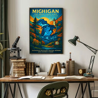 Michigan - The Great Lakes State Poster