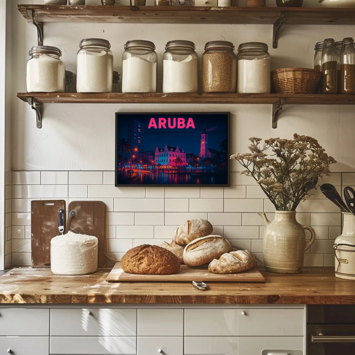 Aruba Nightscape Poster