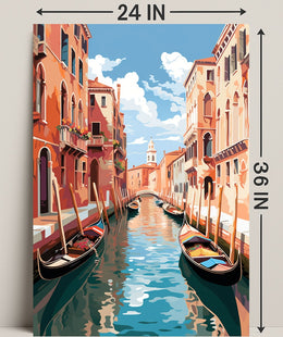 Venetian Canal Serenity Poster