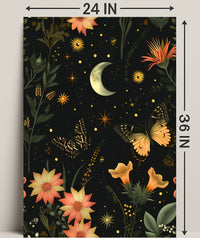 Enchanted Nighttime Scene Fantasy or Mythology Poster