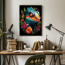 Vibrant Reptile Art Poster