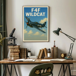 F4F Wildcat Poster PosterGoat