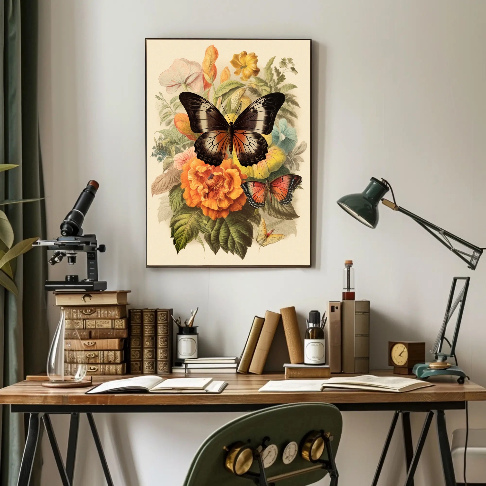 Blossoms and Butterflies Poster