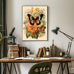 Blossoms and Butterflies Poster