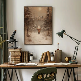 Winter Wonderland With Santa Poster