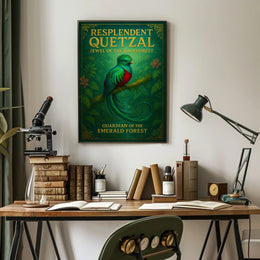 Resplendent Quetzal Guardian of the Emerald Forest Poster